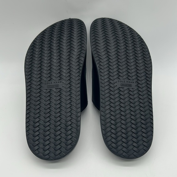 Cole Haan Marisol Footbed Sandals Women’s Size 8B Black Leather Gold Buckle NWT - Picture 8 of 9